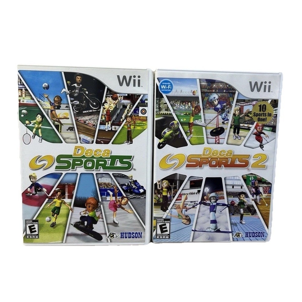 Deca Sports 1 & 2 - Nintendo Wii - Games - Complete With Manual - Tested Working